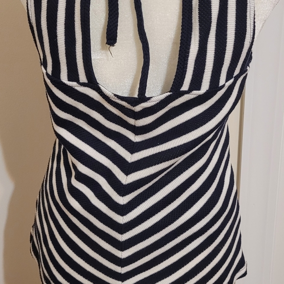 Maeve by ANTHROPOLOGY Beautiful nautical look sleeveless top (a74) - Picture 2 of 5